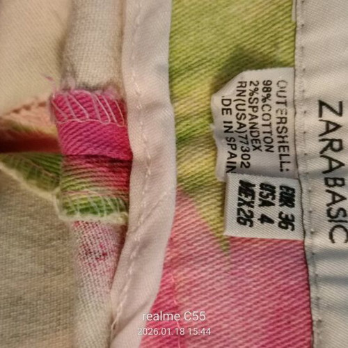 Zara παντελόνι S πολύχρωμο σαν καινούργιο