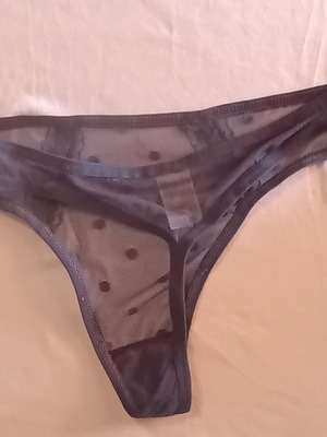 Blue string thong S/M