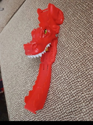 Hot Wheels City T-Rex Launcher piece used, missing tail