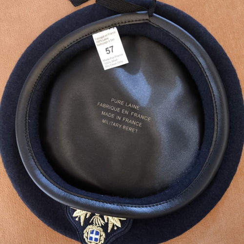 Officer Beret Blue ES Size 57 New
