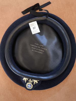Officer Beret Blue ES Size 57 New