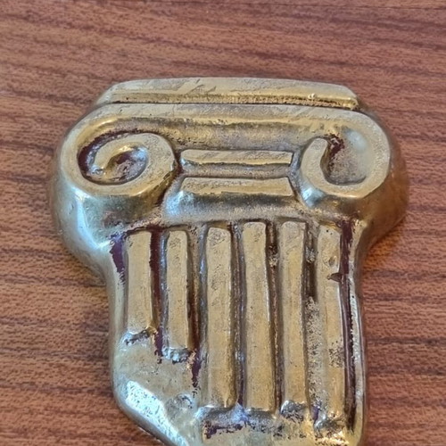 Bronze Ionic column used, old piece