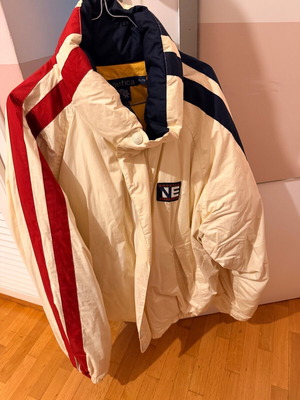 Nautica double-lined jacket like new, XL wide, white beige
