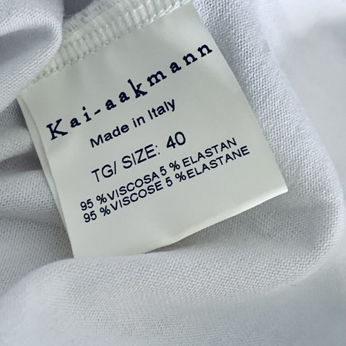 Kai-aakmann asymmetrical blouse new, white