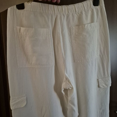 Zara linen-viscose pants like new, beige, size L