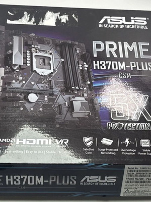 Asus Prime H370-A μητρική πλακέτα σαν καινούργια, έτοιμη για BIOS update