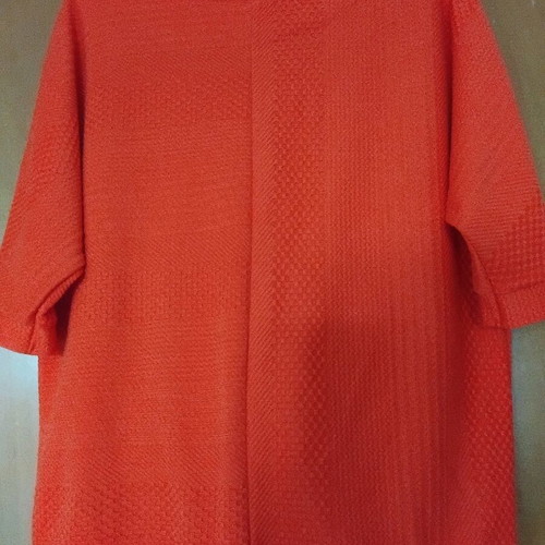 Orange blouse with 3/4 sleeves like new, size XL