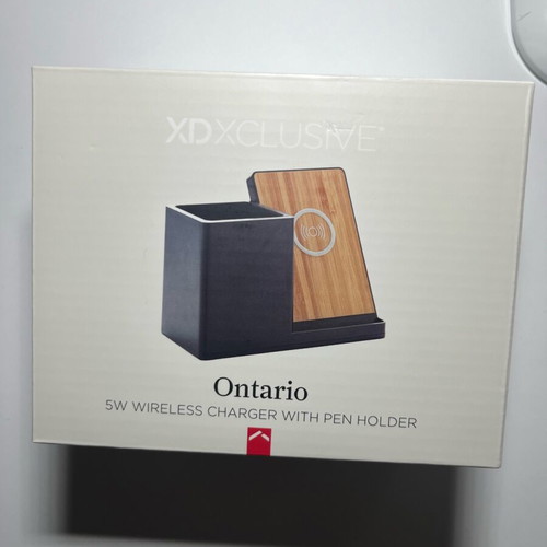 Pen holder with wireless phone charger