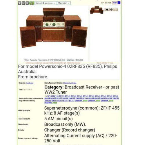 Pick-up furniture used with two speakers