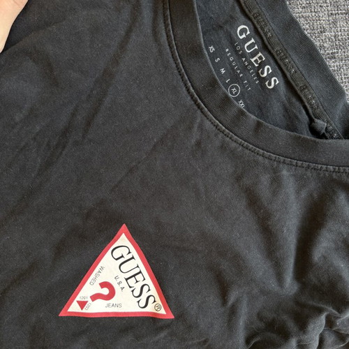 Guess Tshirt Oversize used, vintage style, black, size M