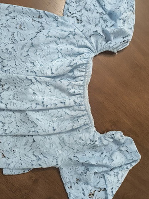 Blue Off Shoulder Top small size like new