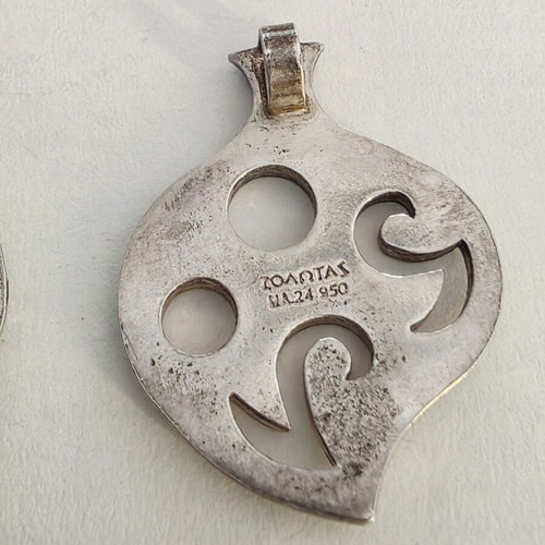 Zolotas 3 Collectible Silver Pendants 2000, 2001 & 2003 Like New