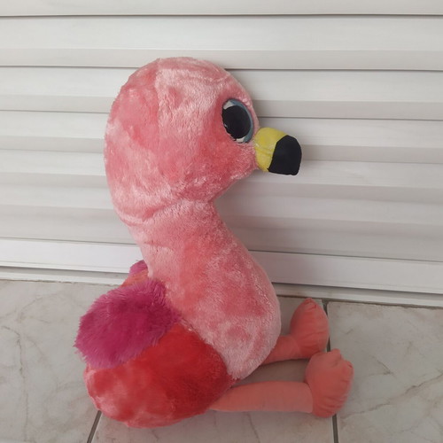 Ty Beanie Boos Gilda Flamingo large stuffed toy used 60-65cm