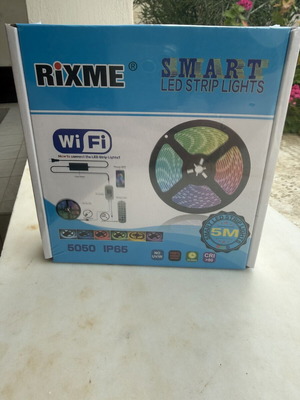 Smart RGB LED ταινία 5 μέτρων καινούργια, WiFi, αδιάβροχη IP65