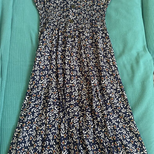 Midi dress like new, blue multicolor, size M
