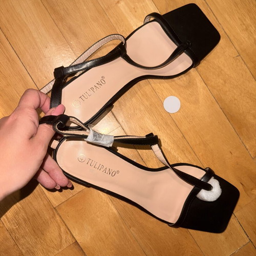 Sandals size 40 new black platform