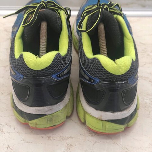 Asics Gel Nimbus 16 athletic shoe used, size 46.5, blue