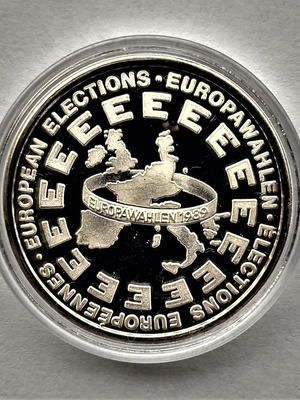 Thaler of Europe 37 used silver collectible coin 1989