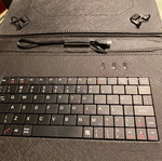 Tablet case with built-in micro USB keyboard like new