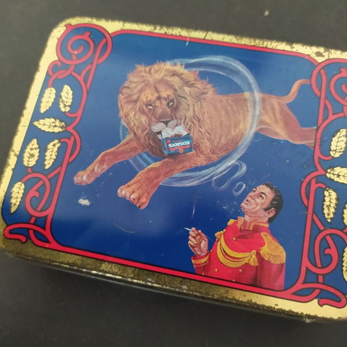 Vintage Samson empty tobacco tin 1945-50