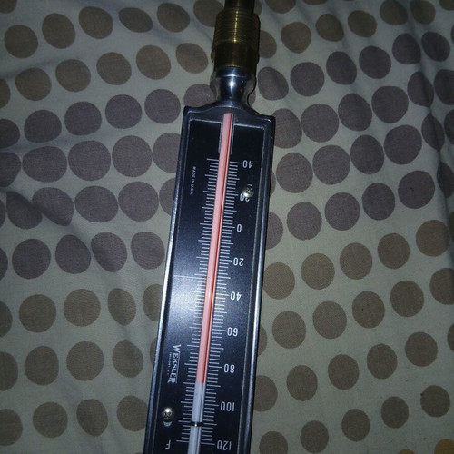 Weksler professional industrial thermometer from America used, vintage