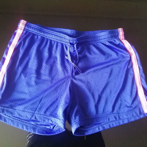 Crane running shorts size L like new, blue and pink