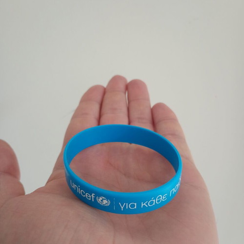 Unicef silicone bracelet used