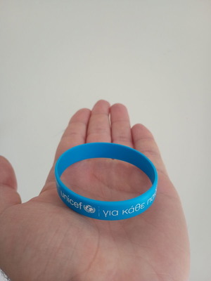 Unicef silicone bracelet used