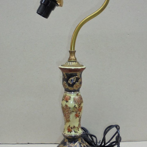Satsuma table lamp with checked wiring