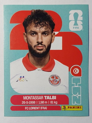 Montassar Talbi FIFA World Cup 2026 sticker Tunisia