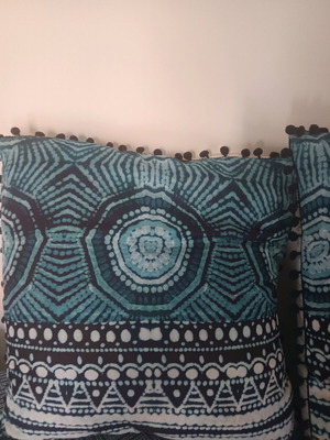 Boho nef nef sofa pillows like new, pack of 2, 45x45 cm