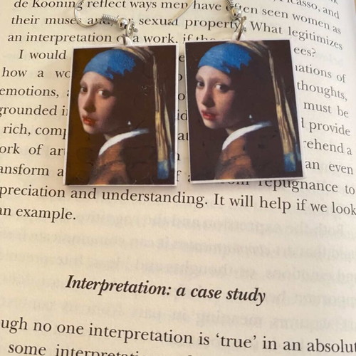 The Girl with the Pearl Earring Handmade Statement Earrings Set