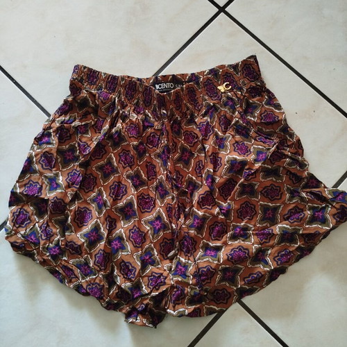 Boho summer shorts, like new, multicolor brown