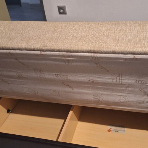 Instigbal two-seater sofa used with storage space