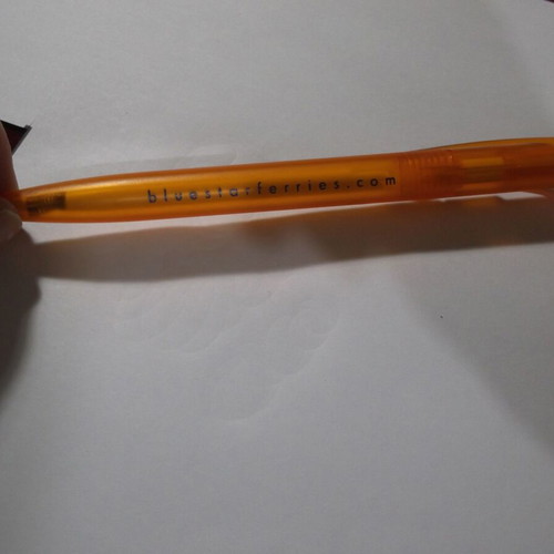 Blue Star Ferries collectible pen used