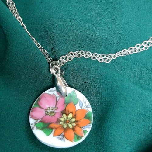 Seltmann Weiden necklace with double stainless steel chain, custom made