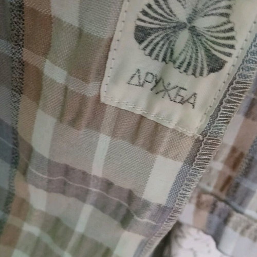Vintage linen checked jacket large like new