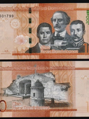 Δομινικανή Δημοκρατία 100 Pesos Oros 2024/2025 καινούργιο