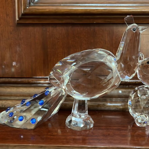 Glass table decorations like new, all together