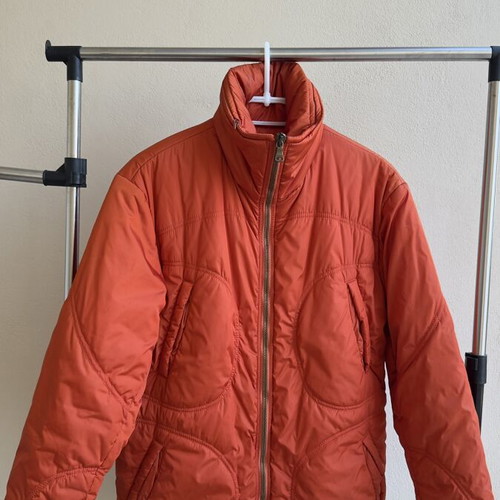 Men's winter jacket like new, size L, orange