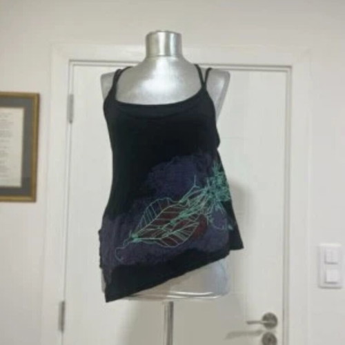 Diesel Y2k Cami Top Medium Graphic Asymmetrical Very Rare Grunge