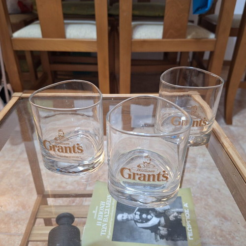 Whiskey glasses Grant's set of 3 new