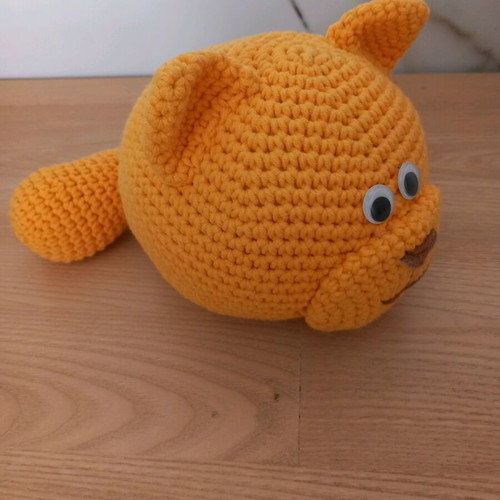 Cat toy handmade knitted doll new