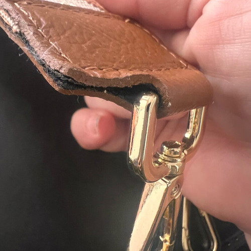 Woven strap with leather new for bags