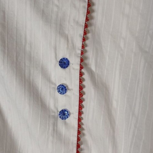 Vintage white shirt with ruffles, miss coco Paris