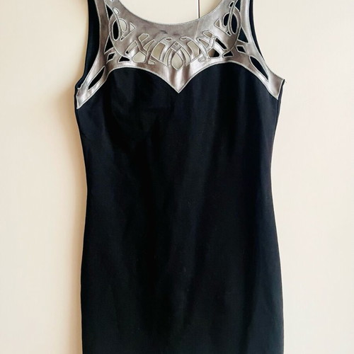Miss Selfridge Little Black Dress Medium-Large like new with silver bust