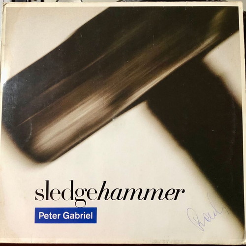 Sledgehammer vinyl used, Peter Gabriel, 12", 45 RPM, maxi-single, pop