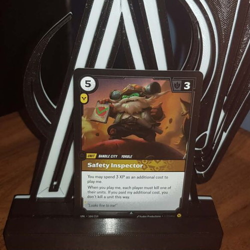 Safety Inspector Foil card like new, Riftbound Unleashed