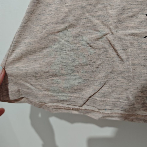 Bershka women's short-sleeve t-shirt medium used, pink and gray