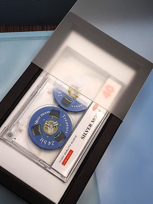 Κασέτα C40 Silver Moon σαν καινούργια, custom vintage αισθητική, gift box